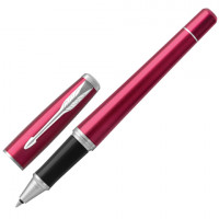 Ручка-роллер PARKER "Urban Core Vibrant Magenta CT", корпус пурпурный глянцевый лак, хромированные детали, черная, 1931590