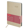 Ежедневник датированный 2026 А5 138x213мм BRAUBERG Stylish, под кожу гибкий, бежевый, 117104 по низкой цене оптом 