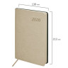Ежедневник датированный 2026 А5 138x213мм BRAUBERG Stylish, под кожу гибкий, бежевый, 117104 по низкой цене оптом 