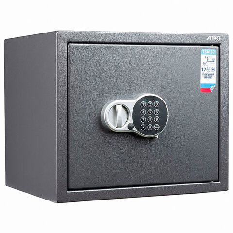 Сейф AIKO "TSN-37 EL", 370х435х381,мм, 17 кг, электронный замок, полка, S10399520414 по низкой цене оптом 