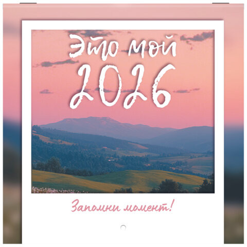 Календарь настенный перекидной 2026г, BRAUBERG, 12 листов, 21,4х21,4см, МИНИ, Это твой 2026, 116944 по низкой цене оптом 