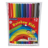 Фломастеры 12 ЦВЕТОВ CENTROPEN "Rainbow Kids", круглые, смываемые, вентилируемый колпачок, 7550/12ET, 7 7550 1202 по низкой цене оптом 