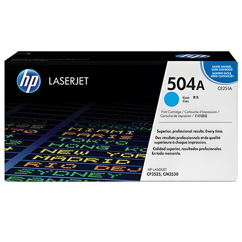 Картридж лазерный HP (CE251A) ColorLaserJet CP3525/CM3530, голубой, оригинальный, ресурс 7000 страниц по низкой цене оптом 