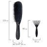 Расческа для волос массажная 22,5х6,5 см, чёрная + щетка для чистки В ПОДАРОК, MONTE VITA (МОНТЕ ВИТА), 457429 по низкой цене оптом Расческа для волос массажная 22,5х6,5 см, чёрная + щетка для чистки В ПОДАРОК, MONTE VITA (МОНТЕ ВИТА), 457429 по низкой цене оптом