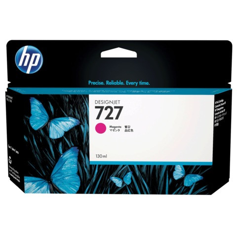 Картридж струйный для плоттера HP (B3P20A) Designjet T920/1500, №727, пурпурный, 130 мл, оригинальный по низкой цене оптом 