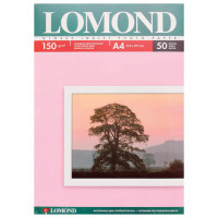 Фотобумага А4, 150 г/м2, 50 листов, односторонняя, глянцевая, LOMOND, 0102018