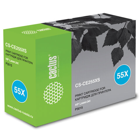 Картридж лазерный CACTUS (CS-CE255XS) для HP LaserJet P3015d/P3015dn/P3015x, ресурс 12500 страниц по низкой цене оптом 