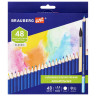Карандаши художественные цветные акварельные BRAUBERG ART CLASSIC, 48 цветов, грифель 3,3 мм, 181532 по низкой цене оптом 