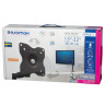 Кронштейн для монитора настольный KROMAX OFFICE-1, VESA 75/100, 10"-24", до 10 кг, 5 степ. свободы, 20030 по низкой цене оптом Краснодар, Москва, Уфа, Казань, Барнаул, Владивосток, Хабаровск, Сахалин, Красноярск, Екатеренбург, 