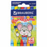 Восковые карандаши BRAUBERG/ПИФАГОР, 24 цвета, 222964 по низкой цене оптом 