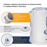 Чайник SONNEN KT-1767, 1,8 л, 2200 Вт, закрытый нагревательный элемент, пластик, белый/синий, 453416 по низкой цене оптом Краснодар, Москва, Уфа, Казань, Барнаул, Владивосток, Хабаровск, Сахалин, Красноярск, Екатеренбург, 