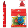 Восковые мелки KOH-I-NOOR "Trio Wax", 12 цветов, трехгранные, картонная упаковка с европодвесом, 8272012001KS по низкой цене оптом 