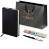 Ручка шариковая PARKER Jotter Plastic CT, корпус черный, ежедневникА5 черный бел.срез, пакет, 880895 по низкой цене оптом 