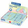 Ластик BRAUBERG ULTRA PASTEL, 57х24х15 мм, пастельные цвета ассорти, бирюзовый пластиковый держатель, 272688 по низкой цене оптом Краснодар, Москва, Уфа, Казань, Барнаул, Владивосток, Хабаровск, Сахалин, Красноярск, Екатеренбург, 