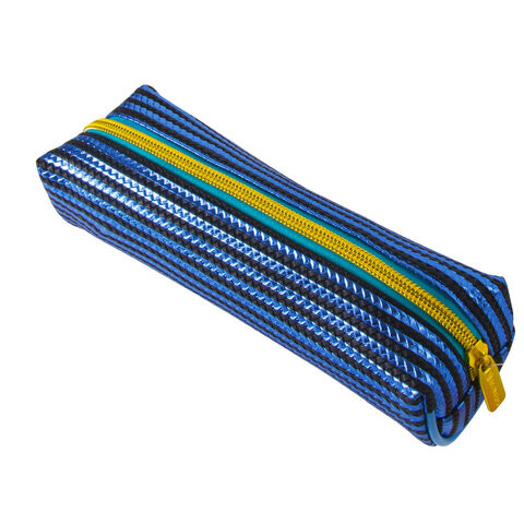 Пенал-косметичка BRAUBERG, мягкий, "Royal", голубой, 19х6х6 см, 229023 по низкой цене оптом 