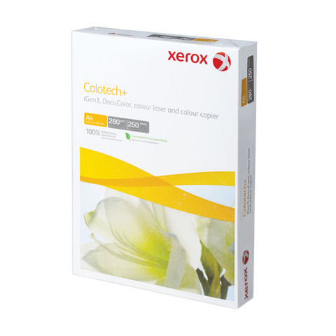 Бумага XEROX COLOTECH PLUS, А4, 280 г/м2, 250 л., для полноцветной лазерной печати, А++, Австрия, 170% (CIE), 003R98979 по низкой цене оптом 