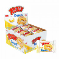 Кекс TODAY "Donut" со вкусом Банана, ТУРЦИЯ, 24 шт по 40 г в шоубоксе, 1369