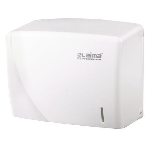 Диспенсер для полотенец LAIMA PROFESSIONAL ORIGINAL (Система H3), V-сложения, белый, ABS, 605761 по низкой цене оптом Краснодар, Москва, Уфа, Казань, Барнаул, Владивосток, Хабаровск, Сахалин, Красноярск, Екатеренбург, 