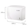 Диспенсер для полотенец LAIMA PROFESSIONAL ORIGINAL (Система H3), V-сложения, белый, ABS, 605761 по низкой цене оптом Краснодар, Москва, Уфа, Казань, Барнаул, Владивосток, Хабаровск, Сахалин, Красноярск, Екатеренбург, 