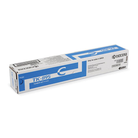 Тонер-картридж KYOCERA (TK-895C) FS-C8020MFP/C8025MFP/C8520MFP/C8525MFP, голубой, оригинальный, ресурс 6000 страниц, 1T02K0CNL0 по низкой цене оптом 