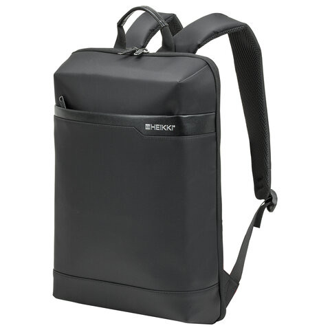 Рюкзак HEIKKI HIGH TECH (ХЕЙКИ) с отделением для ноутбука, черный, 43x28x12 см, 272589 по низкой цене оптом 