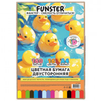 Цветная бумага А4 ТОНИРОВАННАЯ В МАССЕ, 160 листов 16цв, короб, 80г/м2, BRAUBERG, 210х297мм, 117618