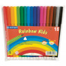 Фломастеры 18 ЦВЕТОВ CENTROPEN "Rainbow Kids", круглые, смываемые, вентилируемый колпачок, 7550/18ET, 7 7550 1802 по низкой цене оптом 