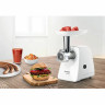 Мясорубка BOSCH MFW2500W, 1500 Вт, производительность 1,7 кг/мин, металлический шнек, пластик, белая по низкой цене оптом Краснодар, Москва, Уфа, Казань, Барнаул, Владивосток, Хабаровск, Сахалин, Красноярск, Екатеренбург, 