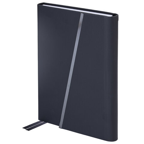 Ежедневник недатированный А5 145х213мм BRAUBERG "Vogue", под кожу, магнитный клапан, 160л, черный, 116223 по низкой цене оптом Ежедневник недатированный А5 145х213мм BRAUBERG "Vogue", под кожу, магнитный клапан, 160л, черный, 116223 по низкой цене оптом