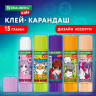 Клей-карандаш "Anime" 15 г, BRAUBERG KIDS, ассорти, 272472 по низкой цене оптом 