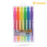 Набор текстовыделителей Crown "Multi Hi-Lighter" 6цв., 1-4мм, чехол с европодвесом по низкой цене оптом Краснодар, Москва, Уфа, Казань, Барнаул, Владивосток, Хабаровск, Сахалин, Красноярск, Екатеренбург, 