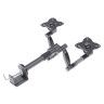 Кронштейн для 2 мониторов настольный KROMAX OFFICE-3, VESA 75/100, 10"-24", до 2х10 кг, 7 степеней свободы, 20032 по низкой цене оптом Краснодар, Москва, Уфа, Казань, Барнаул, Владивосток, Хабаровск, Сахалин, Красноярск, Екатеренбург, 