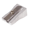 Точилка BRAUBERG "Style", металлическая клиновидная, в картонной коробке, 222484 по низкой цене оптом Краснодар, Москва, Уфа, Казань, Барнаул, Владивосток, Хабаровск, Сахалин, Красноярск, Екатеренбург, 