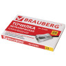 Точилка BRAUBERG "Style", металлическая клиновидная, в картонной коробке, 222484 по низкой цене оптом Краснодар, Москва, Уфа, Казань, Барнаул, Владивосток, Хабаровск, Сахалин, Красноярск, Екатеренбург, 