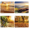 Коврик для мыши DEFENDER Silk Pad Nature, шелк+натуральная резина, 230x190x1,6 мм, 10 видов, 50707 по низкой цене оптом Краснодар, Москва, Уфа, Казань, Барнаул, Владивосток, Хабаровск, Сахалин, Красноярск, Екатеренбург, 