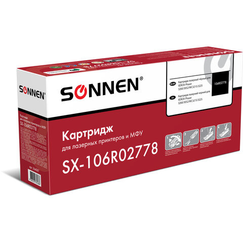 Картридж лазерный SONNEN (SX-106R02778) для XEROX Phaser 3052/3260/3215/3225, ресурс, 364087 по низкой цене оптом 