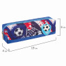 Пенал ЮНЛАНДИЯ, 1 отделение, полиэстер, "Football", синий, 19х4х6 см, 270270 по низкой цене оптом 