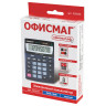 Калькулятор настольный ОФИСМАГ OFM-1807, КОМПАКТНЫЙ (140х105 мм), 8 разрядов, двойное питание, 250223 по низкой цене оптом 