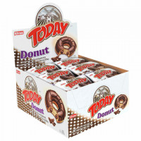 Кекс TODAY "Donut" со вкусом Какао, ТУРЦИЯ, 24 шт по 40 г в шоубоксе, 1368