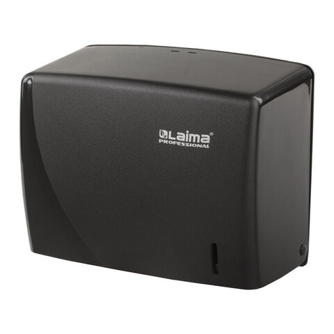 Диспенсер для полотенец LAIMA PROFESSIONAL ORIGINAL (Система H3), V-сложения, черный, ABS, 605762 по низкой цене оптом Краснодар, Москва, Уфа, Казань, Барнаул, Владивосток, Хабаровск, Сахалин, Красноярск, Екатеренбург, 