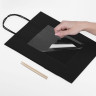 Пакет подарочный КОМПЛЕКТ 7 штук, 26x13x32 см, скретч-слой + стилус, "Black Kraft", ЗОЛОТАЯ СКАЗКА, 591970 по низкой цене оптом 