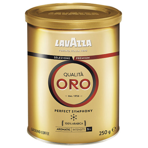 Кофе молотый LAVAZZA "Qualita Oro", арабика 100%, 250 г, жестяная банка, 2058 по низкой цене оптом Кофе молотый LAVAZZA "Qualita Oro", арабика 100%, 250 г, жестяная банка, 2058 по низкой цене оптом
