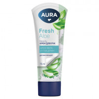 Крем для рук увлажняющий 75мл AURA BEAUTY "Алоэ вера и глицерин", 14858