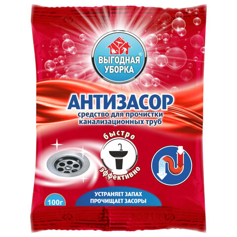 Средство для прочистки канализационных труб 100г ВЫГОДНАЯ УБОРКА,РЕНЕССАНС КОСМЕТИК,М, 2535 по низкой цене оптом 