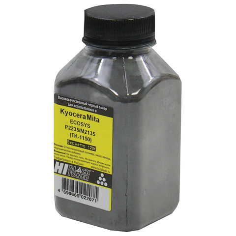 Тонер HI-BLACK для KYOCERA ECOSYS P2235/M2135/2635/2735, фасовка 120 г, 9912214900911 по низкой цене оптом 
