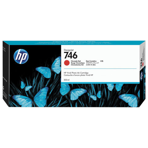 Картридж струйный для плоттера HP (P2V81A) DesignJet Z6, Z9+, 300 мл, хроматический красный, оригинальный по низкой цене оптом 