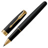 Ручка-роллер PARKER "Sonnet Core Matt Black GT", корпус черный матовый лак, позолоченные детали, черная, 1931518
