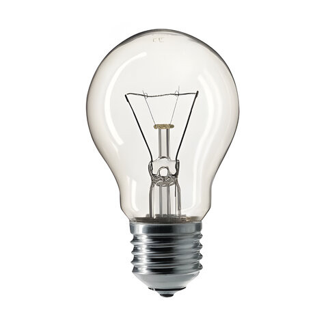 Лампа накаливания PHILIPS A55 CL E27, 60 Вт, грушевидная, прозрачная, колба d = 55 мм, цоколь E27, 354563 по низкой цене оптом Краснодар, Москва, Уфа, Казань, Барнаул, Владивосток, Хабаровск, Сахалин, Красноярск, Екатеренбург, 