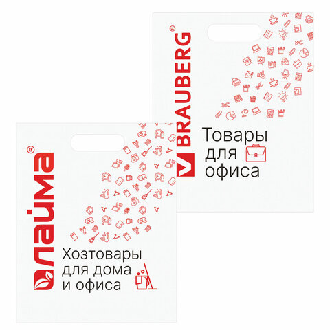 Пакет презентационно-упаковочный "Каталог товаров для офиса", 44х55 см, усиленная ручка по низкой цене оптом 