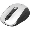 Мышь беспроводная DEFENDER Optimum MS-125, 3 кнопки + 1 колесо-кнопка, лазерная, серебристо-черная, 52125 по низкой цене оптом Краснодар, Москва, Уфа, Казань, Барнаул, Владивосток, Хабаровск, Сахалин, Красноярск, Екатеренбург, 